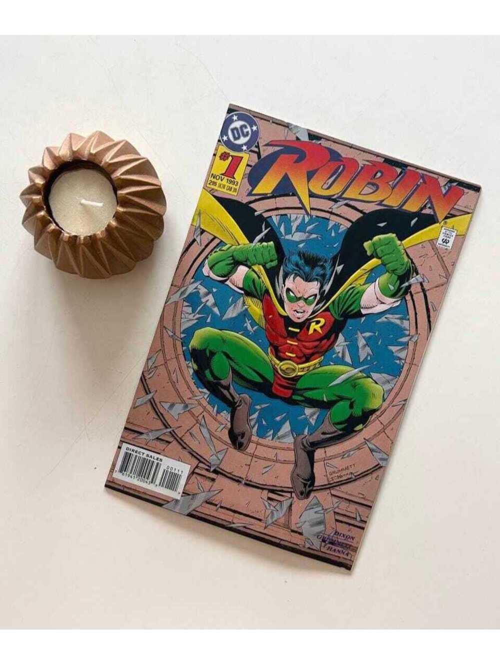 Robin #1 (1993): Tim Drake's 1st Solo Series, Embossed Cover, Vintage Comic